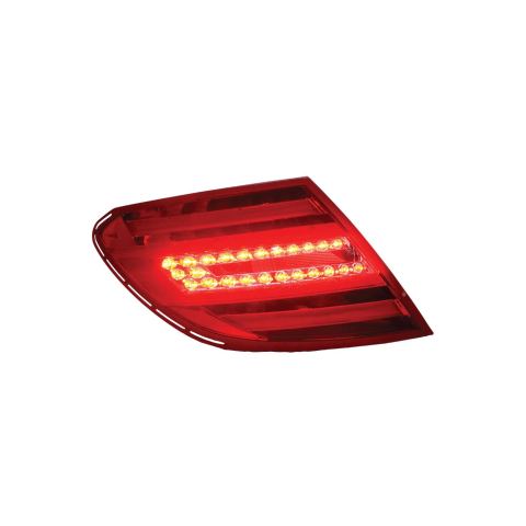 for benz 2007-2011 upgrade 2012-2013 c class w204 tail light set - 版本详情图